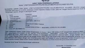 Laporan polisi korban penganiayaan dimanyampa