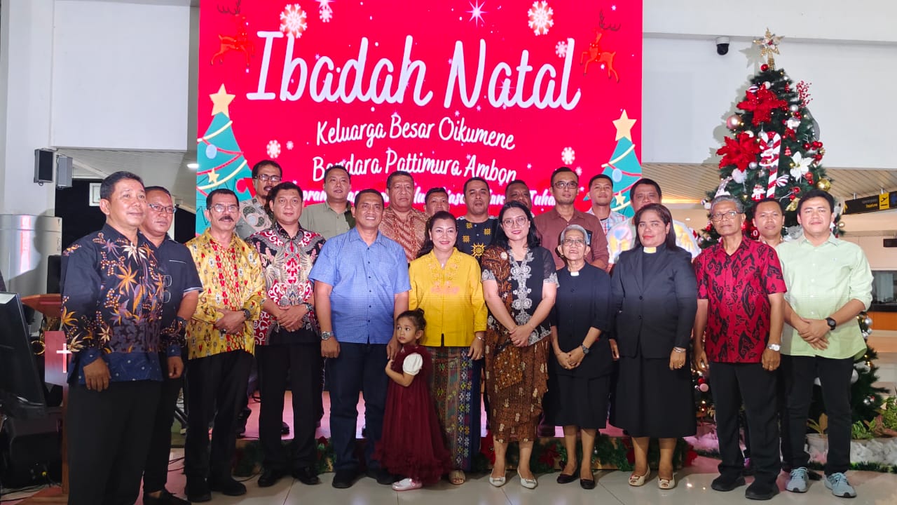 Bandar Udara Pattimura Ambon Gelar Natal Bersama