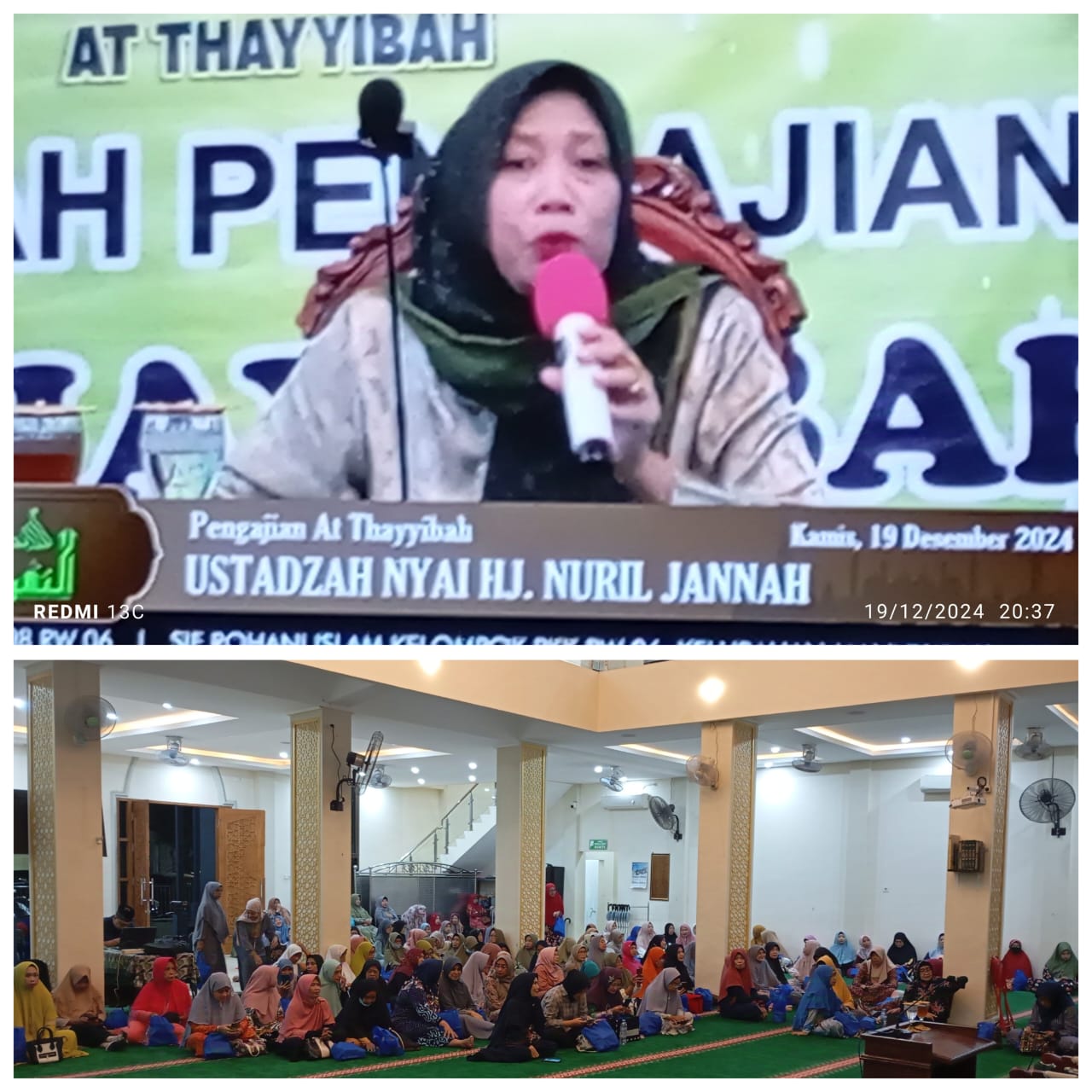 Pengajian Rutin At Thayyibah Kelompok PKK RT 08 RW 06 Kelurahan Manukan Kulon