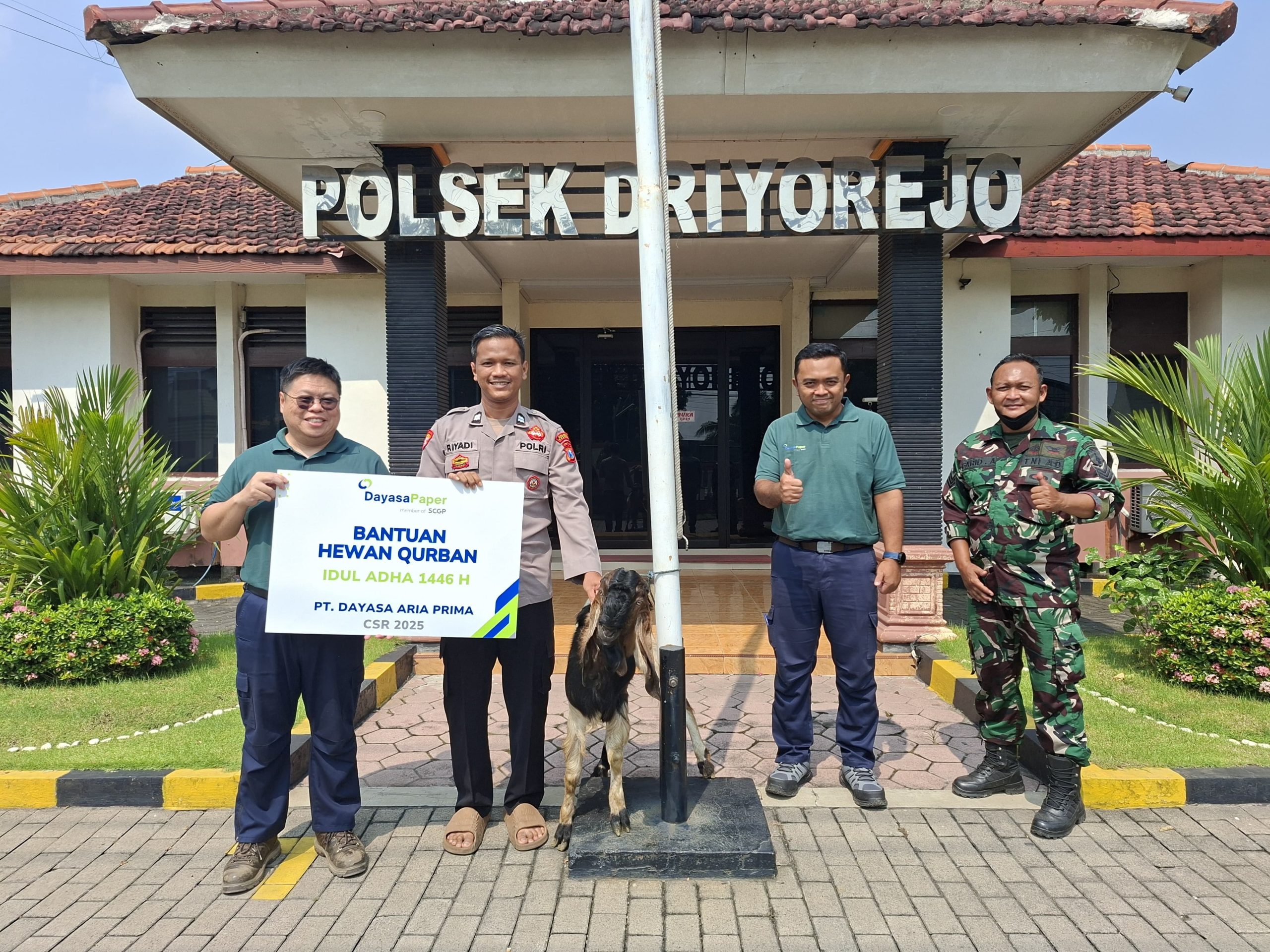 PT. Dayasa Aria Prima berbagi Hewan Qurban Dalam Rangka Hari Raya Idul Adha 1446H